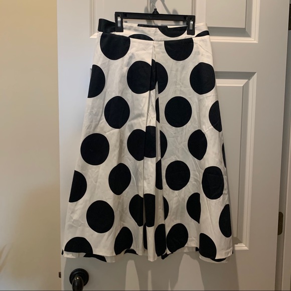New Lane Bryant Black & white Polka Dot Skirt 24 - Picture 3 of 5